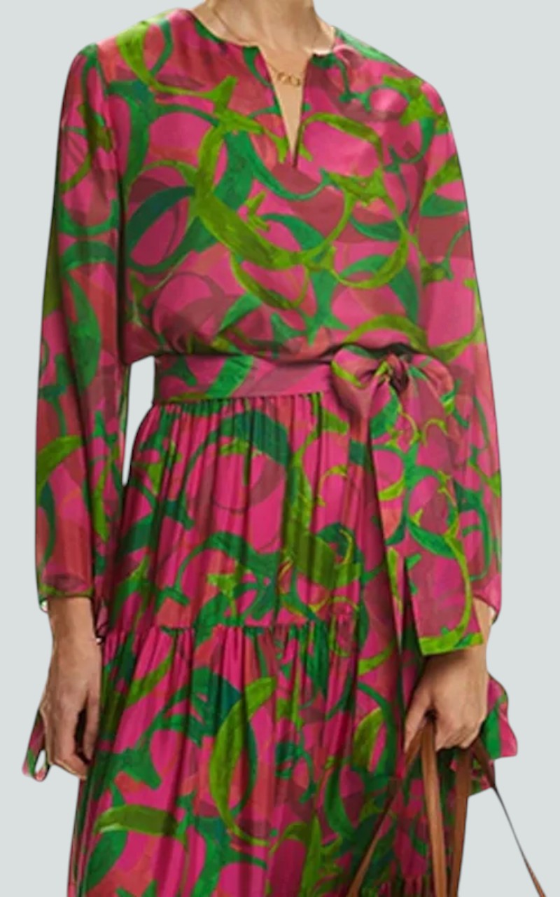 Loose Vintage V-Neck Blouse