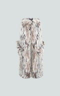 Fluffy Faux Fur Wide-Leg Trousers