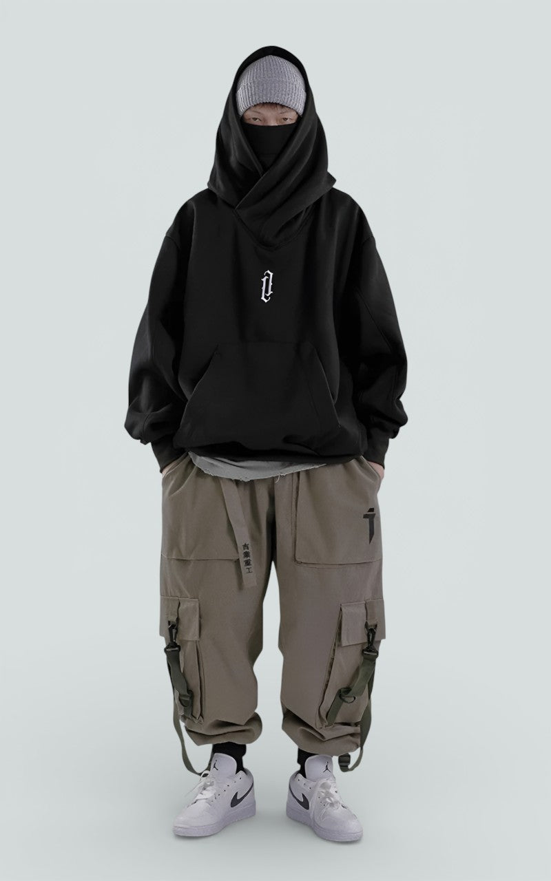 Suede-Effect Oversized Zip Utility Jacket