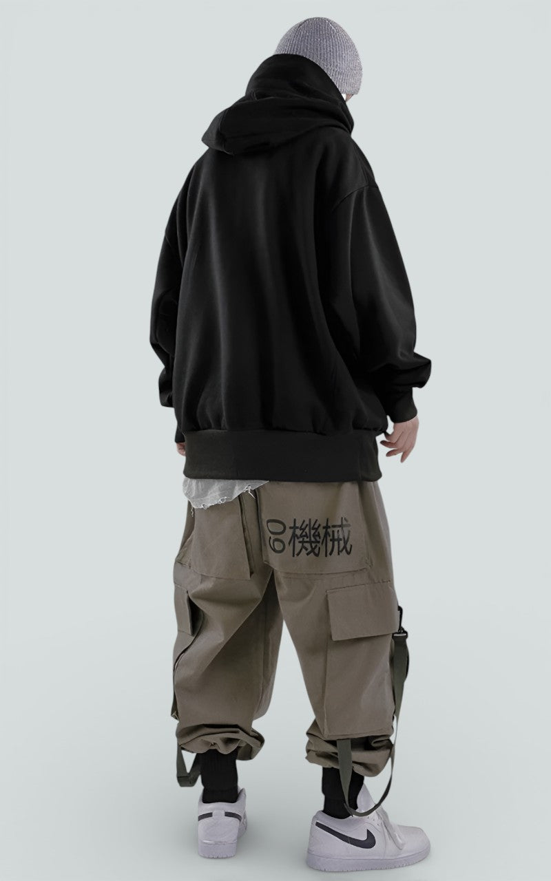 Suede-Effect Oversized Zip Utility Jacket