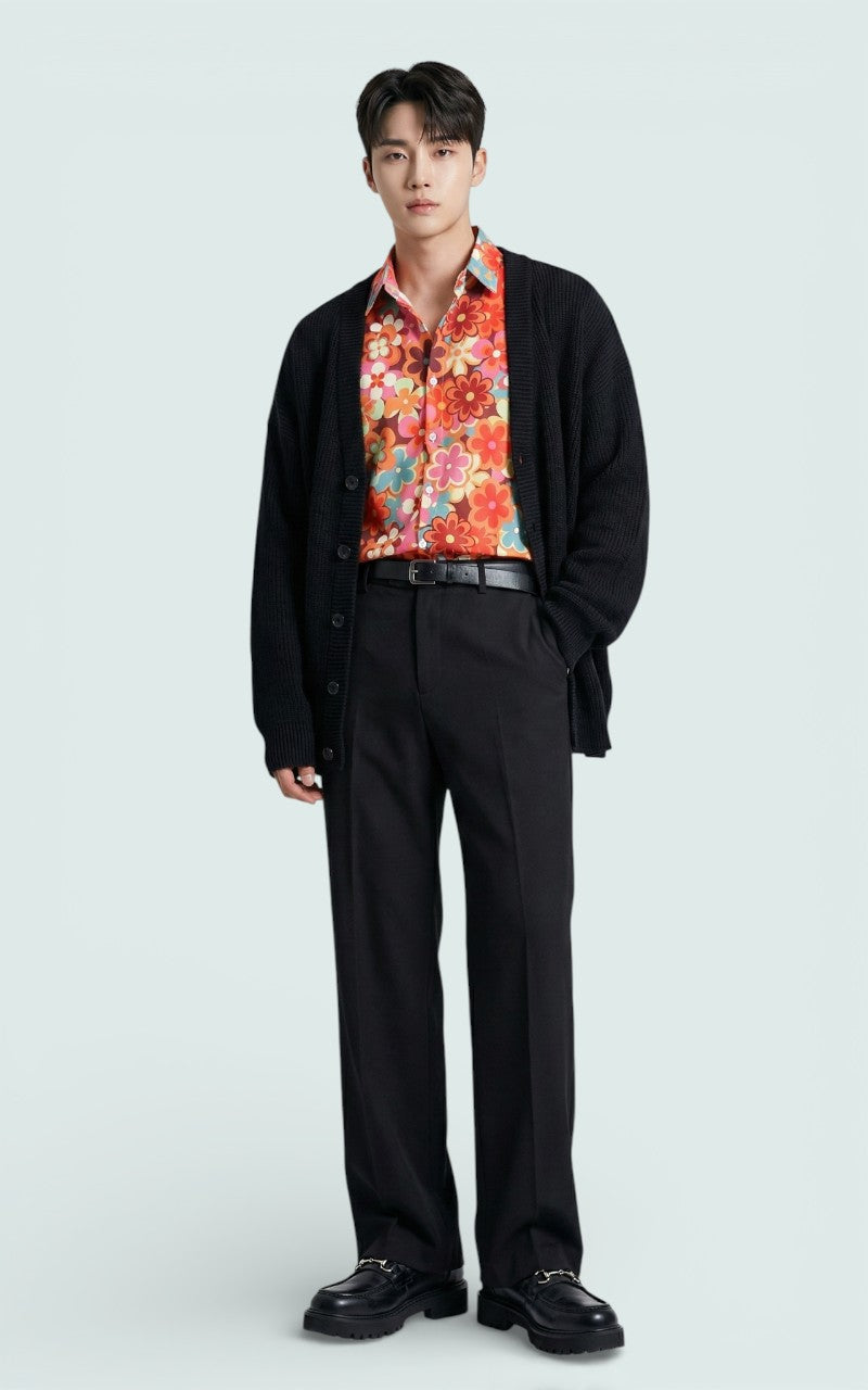 Retro Floral Button Shirt