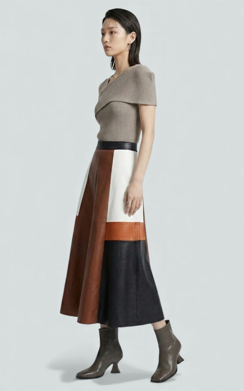 Sable Panel Skirt