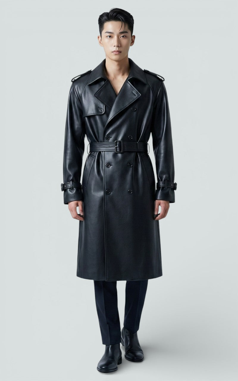 Oversized Double-breasted Trench Coat