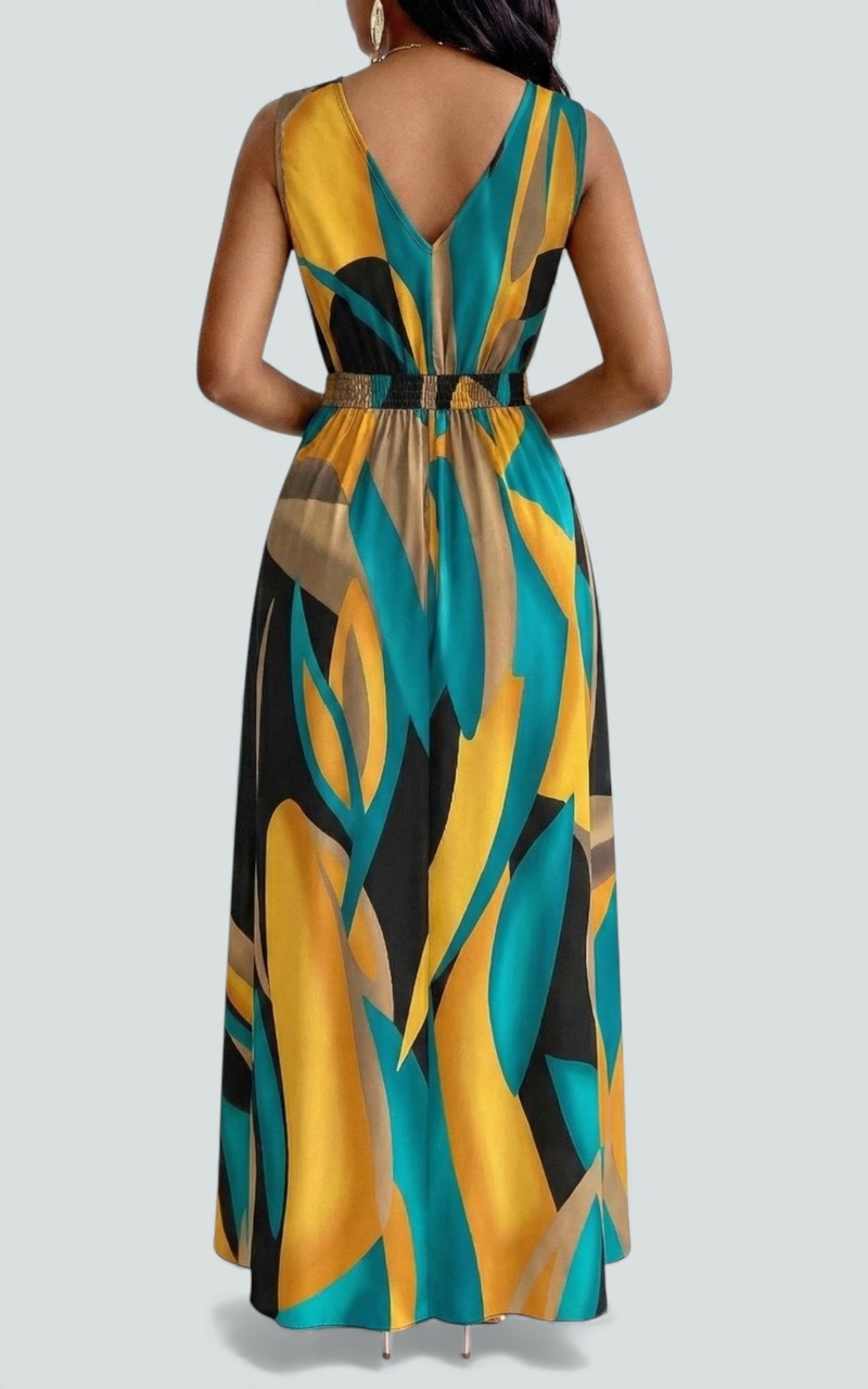 Verdant Current Maxi Dress