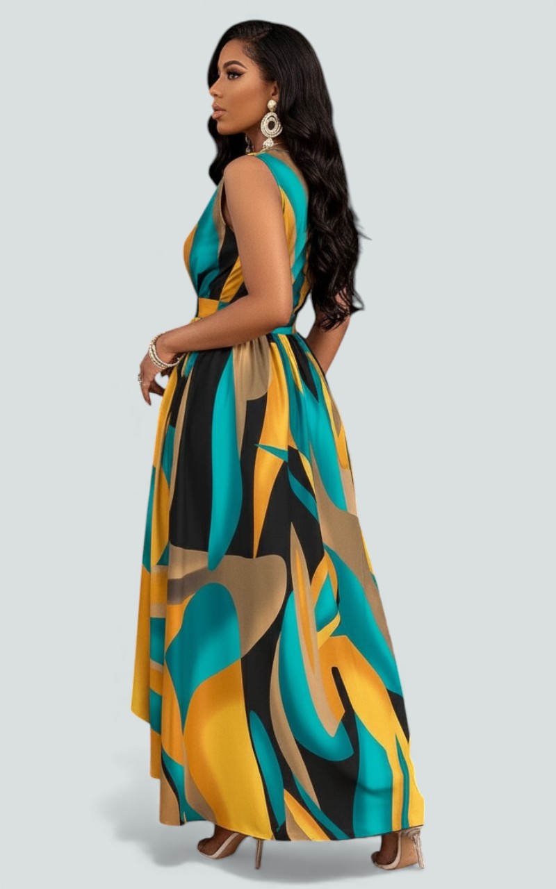 Verdant Current Maxi Dress