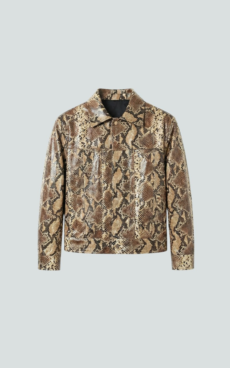 Python-Print Luxe Statement Jacket
