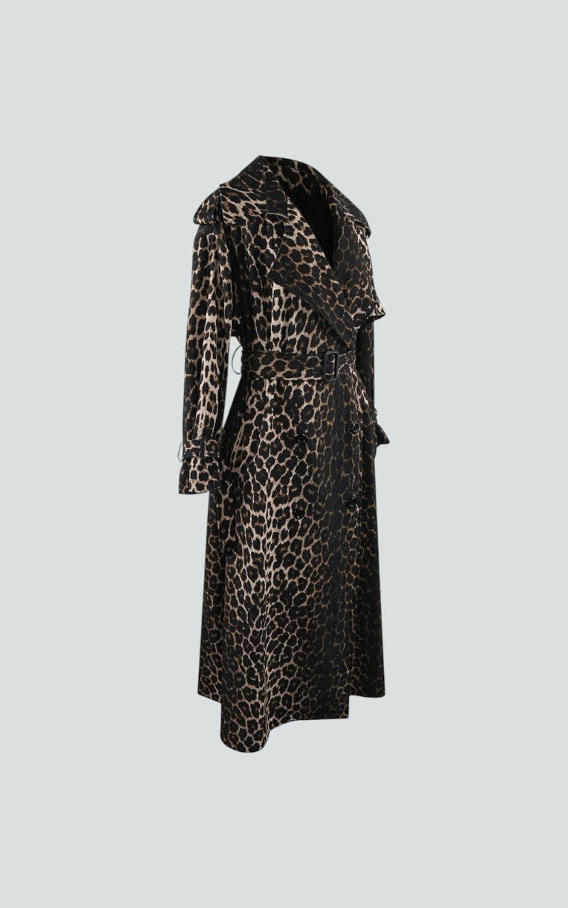 Leopard Statement Split-Back Trench