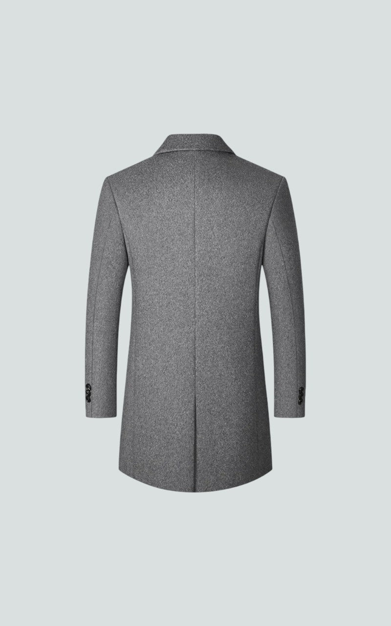Wool-Blend Single-Breasted Trench Coat
