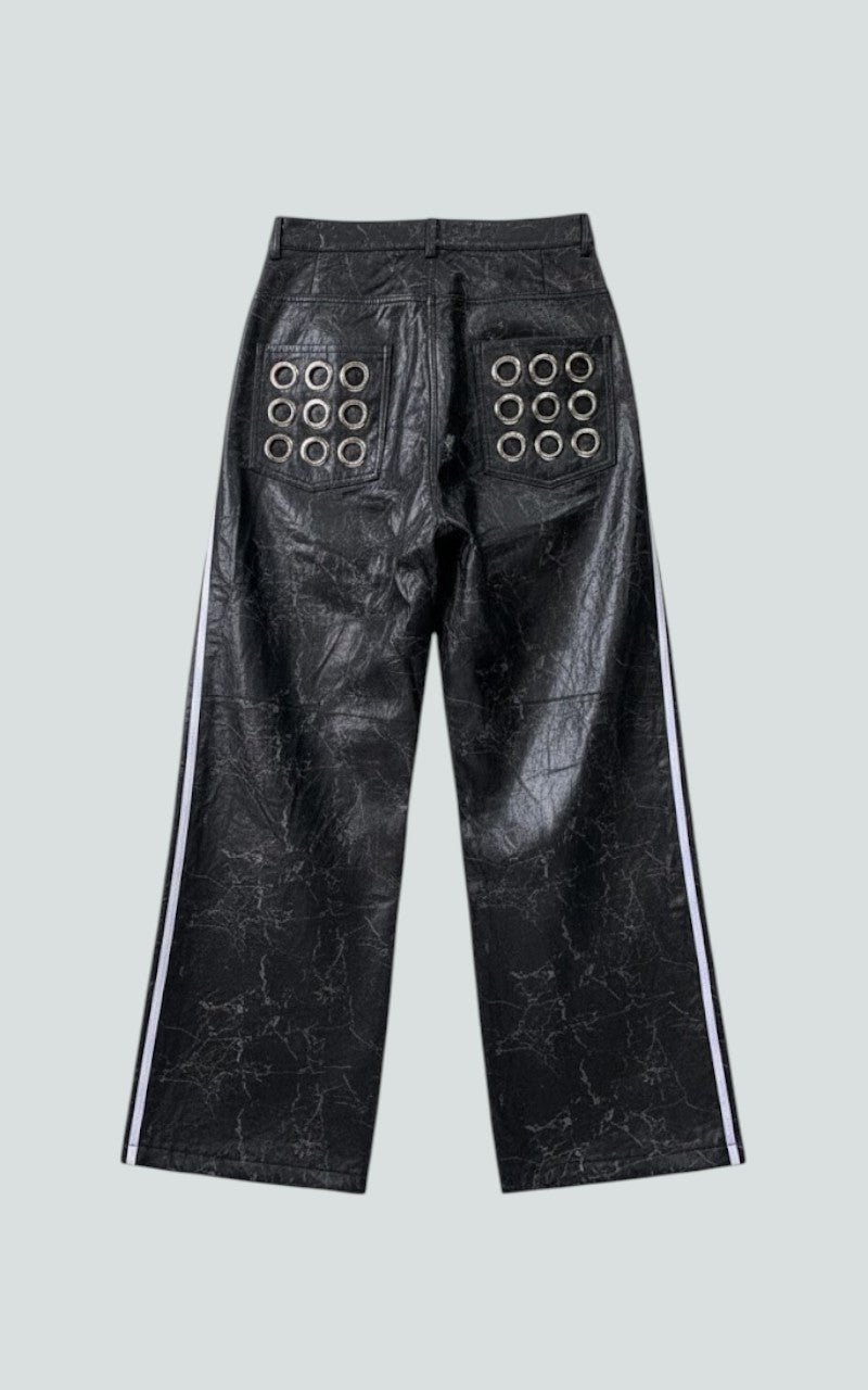 Wide-Leg Trousers with Side Stripes