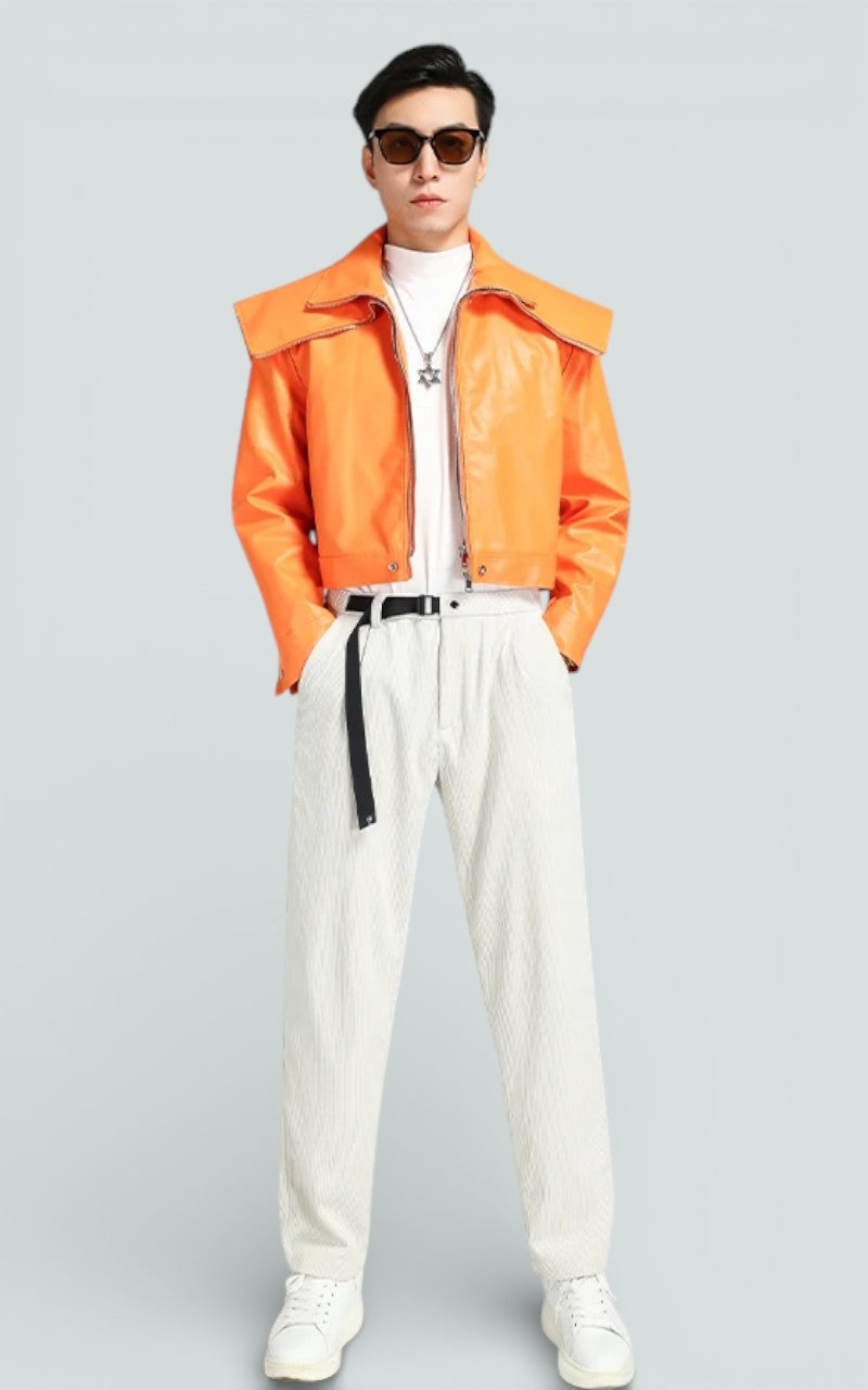 High-Street Korean Leather Jacket