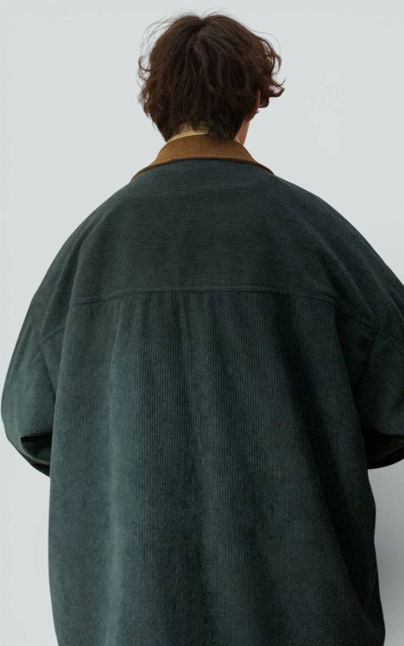 Vintage Turn-Down Collar Bomber Jacket