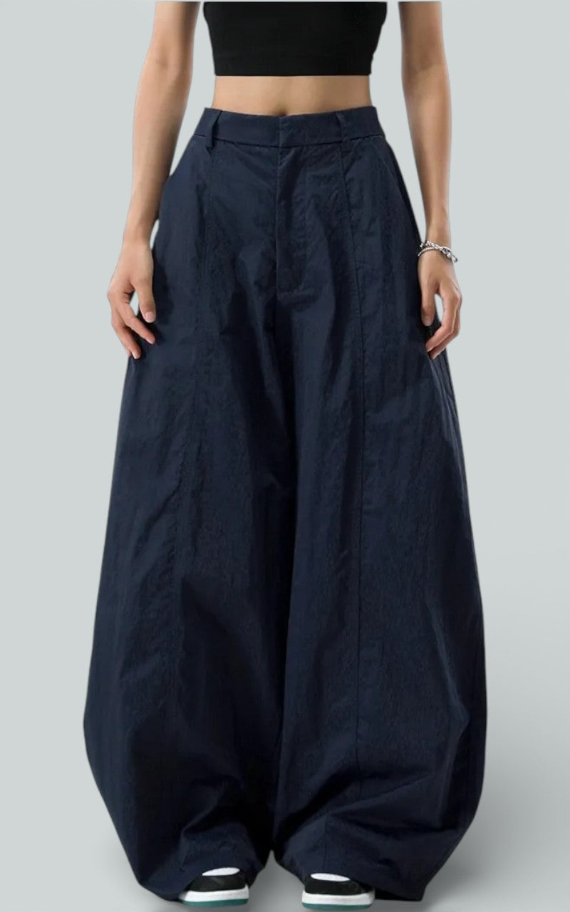 High-Waist Wide-Leg Office Silhouette