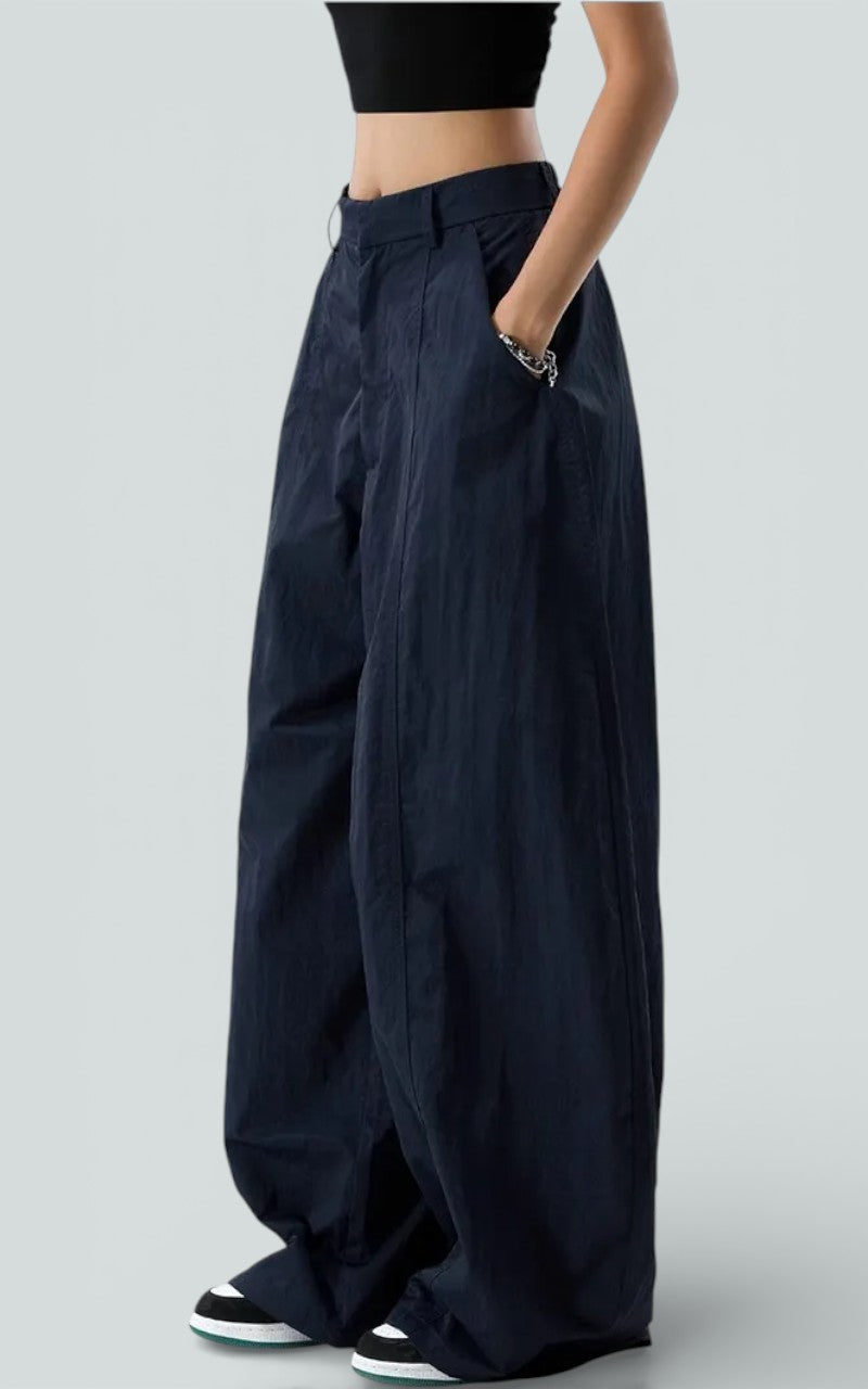 High-Waist Wide-Leg Office Silhouette