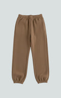 High-Waist Fleece Wide-Leg Trousers