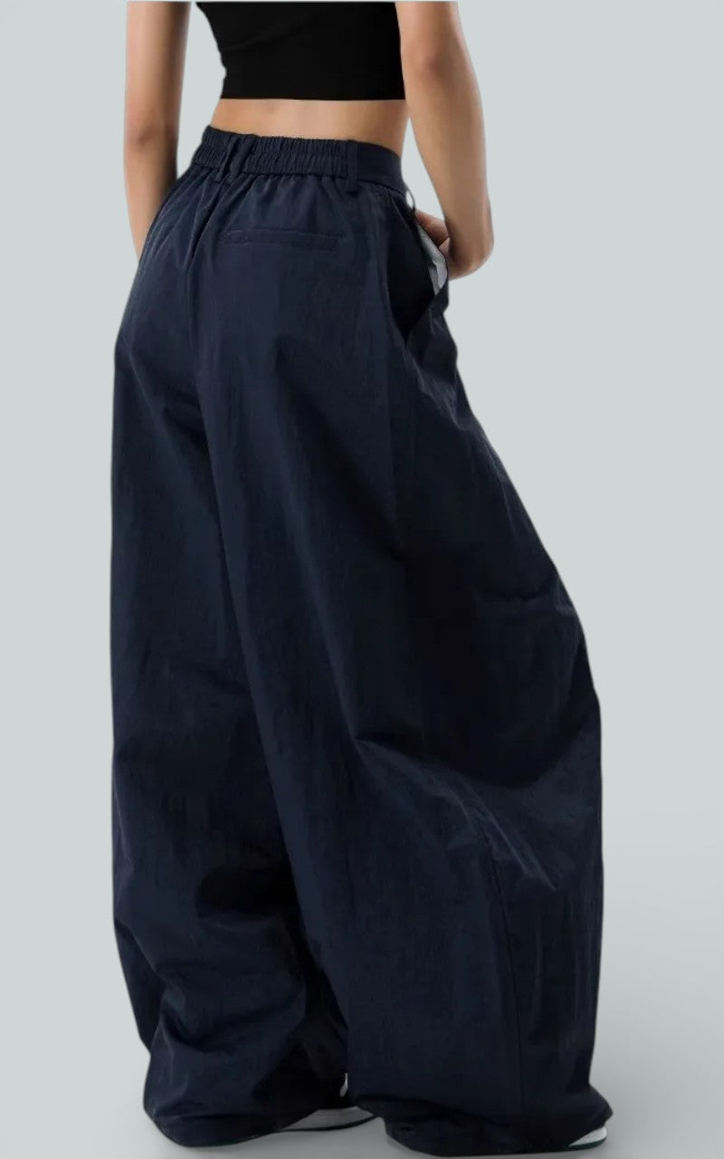 High-Waist Wide-Leg Office Silhouette