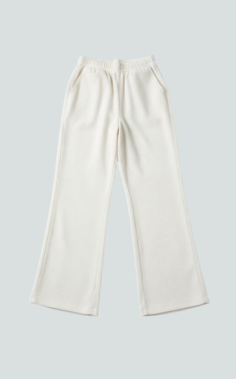 Soft Fleece Wide-Leg Lounge Trousers