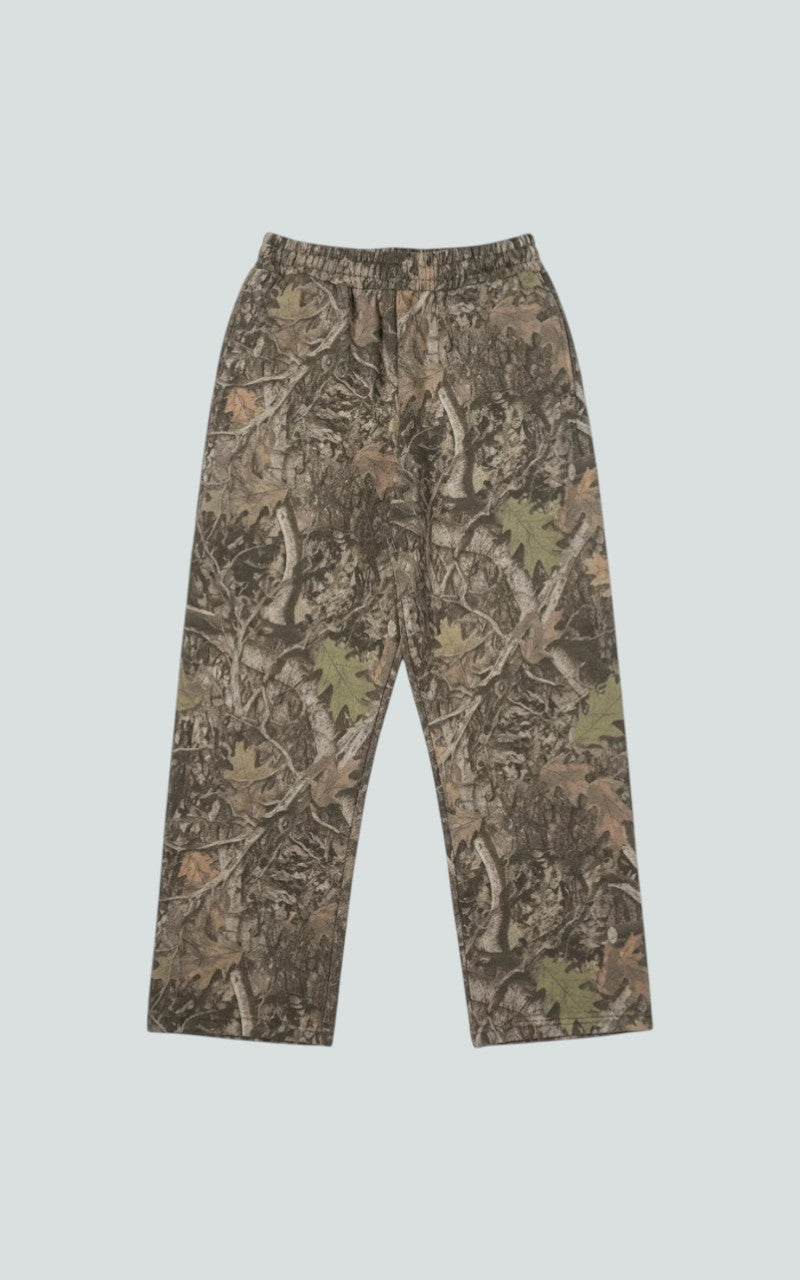 Camouflage Wide-Leg Casual Trouser
