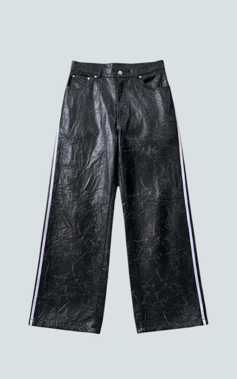 Wide-Leg Trousers with Side Stripes