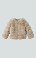 Plush Cloud Cropped Faux Fur Jacket