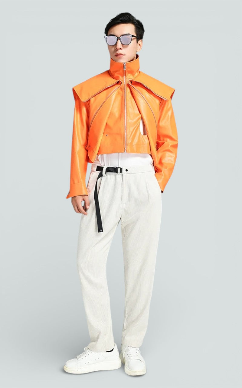 High-Street Korean Leather Jacket